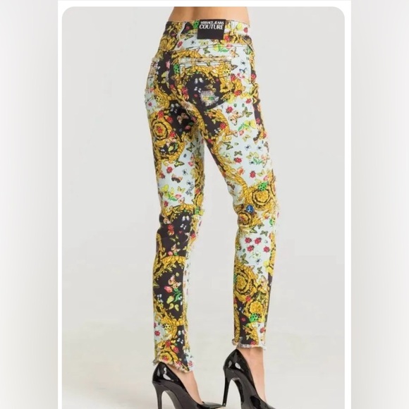 Versace Jeans Versace Limited Edition Tribute Print Butterfly Jeans Size 25 $995 - Picture 16 of 16